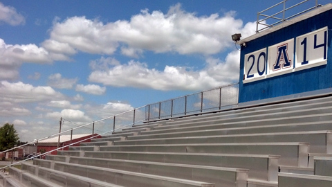 Custom aluminum bleacher fabrication, MA, RI