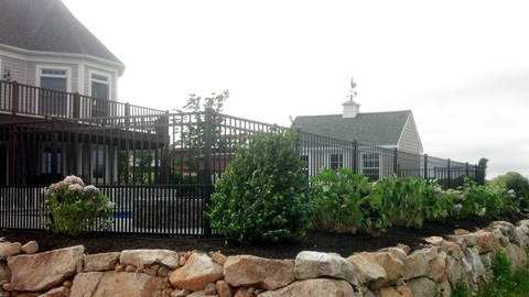 Aluminum fences, aluminum ornamental fencing, southeastern MA, eastern RI