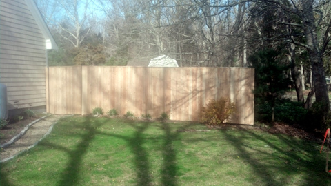 Wooden privacy fencing, wood fences - Lakeville, Freetown, Rochester, Fairhaven, MA