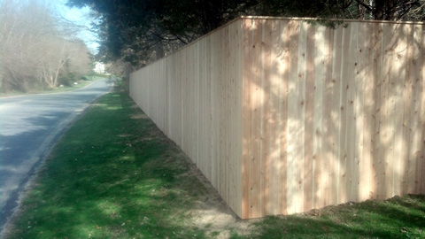 Wooden privacy fencing, wood fences - Lakeville, Freetown, Rochester, Fairhaven, MA