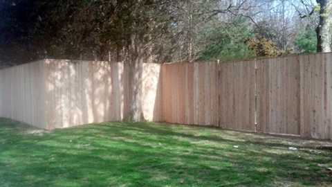 Wooden privacy fencing, wood fences - Lakeville, Freetown, Rochester, Fairhaven, MA Wooden privacy fencing, wood fences - Lakeville, Freetown, Rochester, Fairhaven, MA