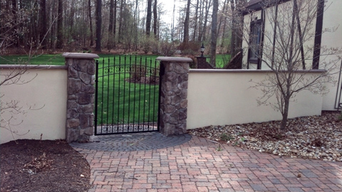 Wrought iron estate gates, custom iron security gates, ornamental iron entry gates, driveway entry gates, MA, RI Wrought iron estate gates, custom iron security gates, ornamental iron entry gates, driveway entry gates, MA, RI
