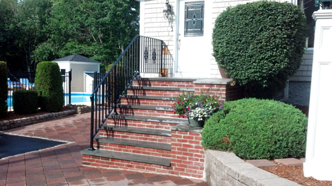 Custom wrought iron railings, MA, RI, ornamental exterior ironwork, custom iron balconies, hand railings Custom wrought iron railings, MA, RI, ornamental exterior ironwork, custom iron balconies, hand railings