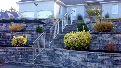 Custom wrought iron railings, MA, RI, ornamental exterior ironwork, custom iron balconies, hand railings