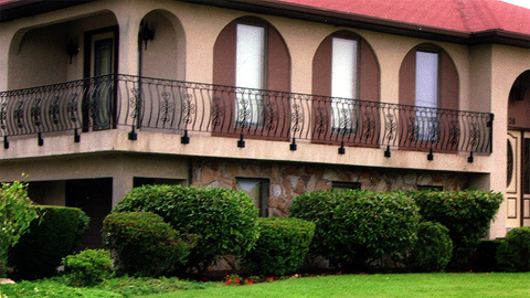 Ornamental wrought iron railings, MA, RI, custom  exterior ironwork, custom iron balconies, outdoor staircases, hand rails