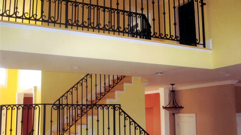 Interior railings, ornamental wrought iron rails, spiral staircases, iron hand rails, staircase railings, MA, RI Interior railings, ornamental wrought iron rails, spiral staircases, iron hand rails, staircase railings, MA, RI
